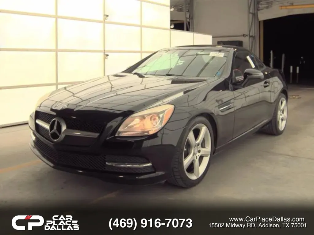 Black 2015 Mercedes-Benz SLK-Class SLK 250 Roadster 2D for sale in Addison, TX