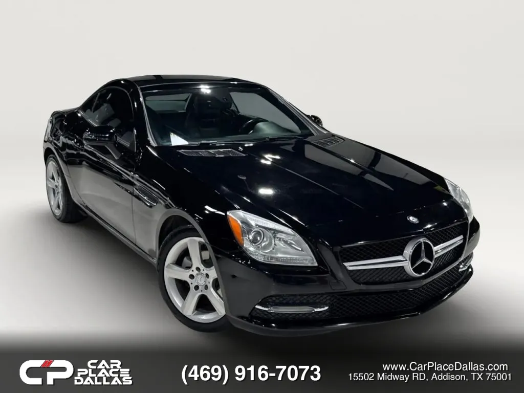 Black 2015 Mercedes-Benz SLK-Class SLK 250 Roadster 2D for sale in Addison, TX