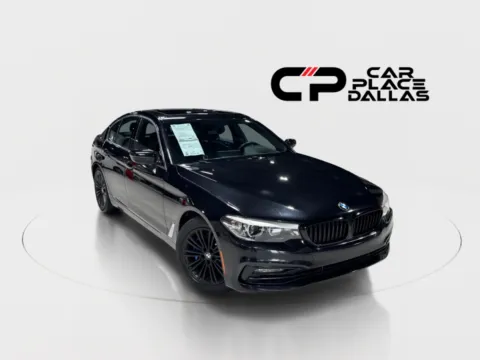 Black 2018 BMW 5 Series 530i NAV,CARPLAY,CAM,PARK ASST,MOONROOF,MEMORY STS,LED HDLS,BLUETOOTH,RWD for sale in Addison, TX