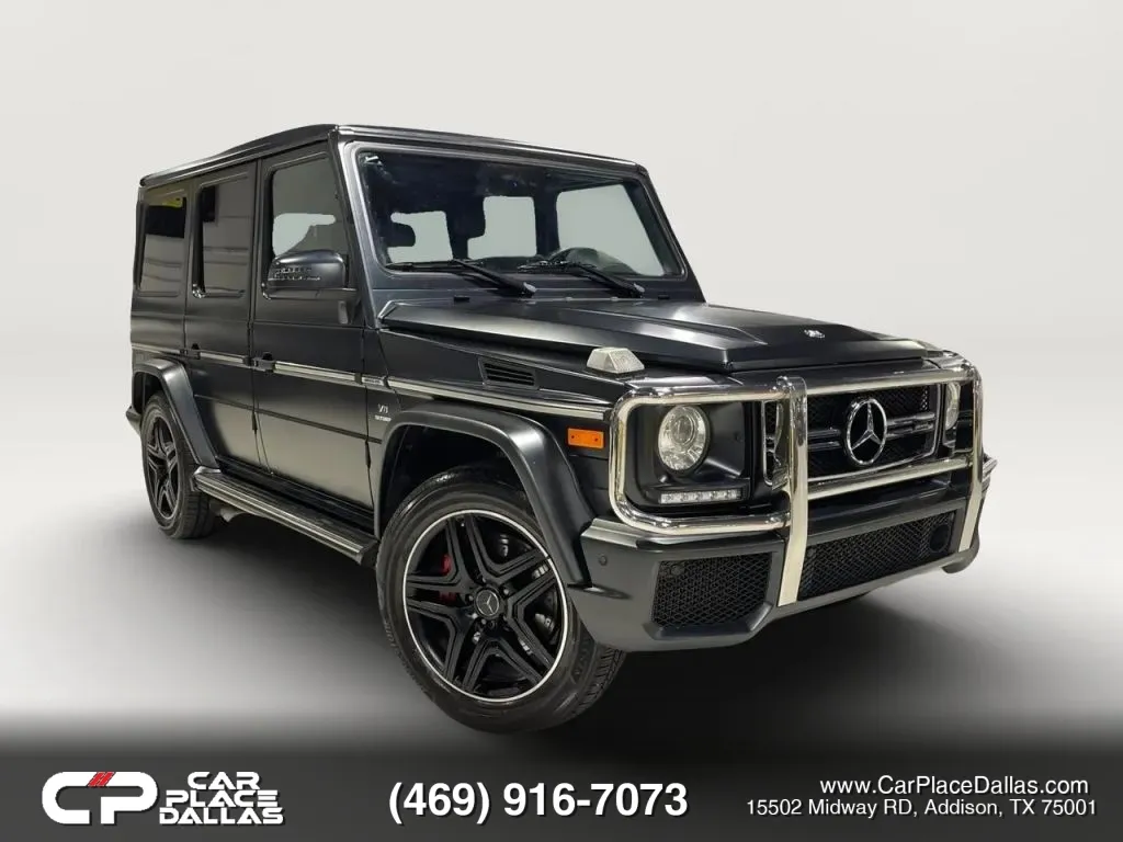 Black 2017 Mercedes-Benz Mercedes-AMG G-Class G 63 AMG Sport Utility 4D for sale in Addison, TX