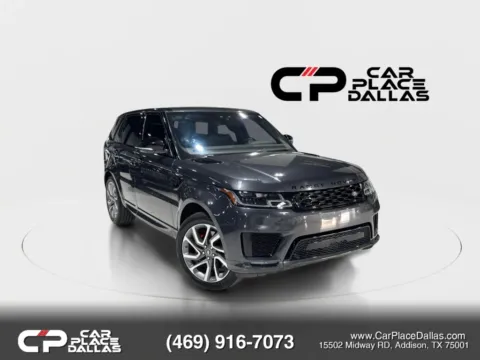 Blue 2019 Land Rover Range Rover Sport Utility 4D HSE Dynamic 4WD 3.0L V6 Supercharged for sale in Addison, TX