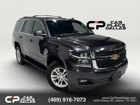 Gray 2018 Chevrolet Tahoe LT Sport Utility 4D for sale in Addison, TX