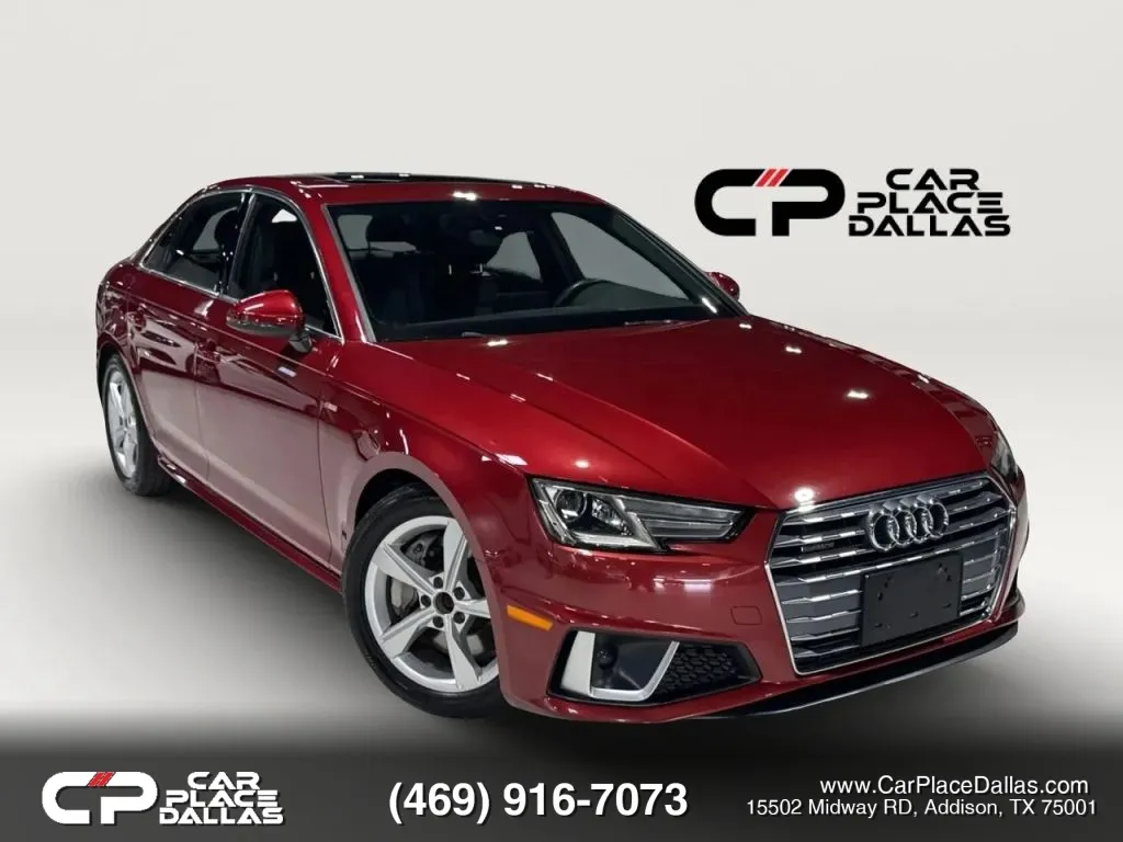 Red 2019 Audi A4 Premium Sedan 4D for sale in Addison, TX