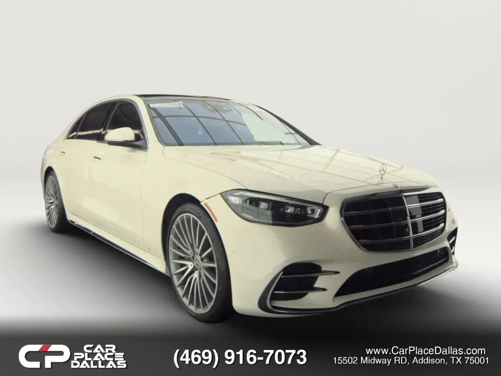 White 2022 Mercedes-Benz S-Class S 500 4MATIC Sedan 4D for sale in Addison, TX