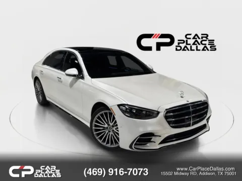 White 2022 Mercedes-Benz S-Class S 500 4MATIC Sedan 4D for sale in Addison, TX