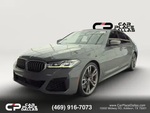 Another view of 2021 BMW 5 Series M550i xDrive Sedan 4D for sale in Addison, TX at Car Place Dallas