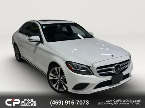 White 2019 Mercedes-Benz C-Class C 300 Sedan 4D for sale in Addison, TX