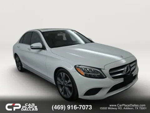White 2019 Mercedes-Benz C-Class C 300 Sedan 4D for sale in Addison, TX