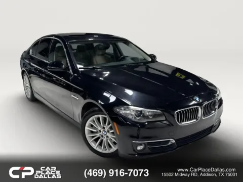 Black 2016 BMW 5 Series 528i Sedan 4D for sale in Addison, TX