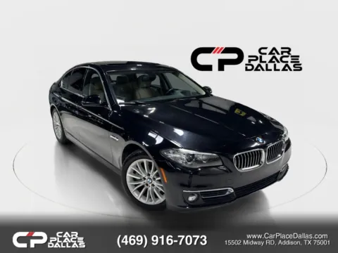 Black 2016 BMW 5 Series 528i Sedan 4D for sale in Addison, TX