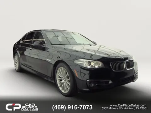 Black 2016 BMW 5 Series 528i Sedan 4D for sale in Addison, TX