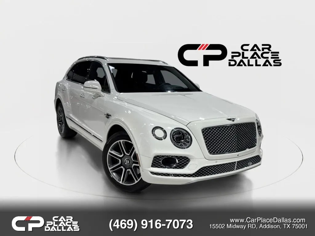 White 2018 Bentley Bentayga W12 Signature Sedan 4D for sale in Addison, TX