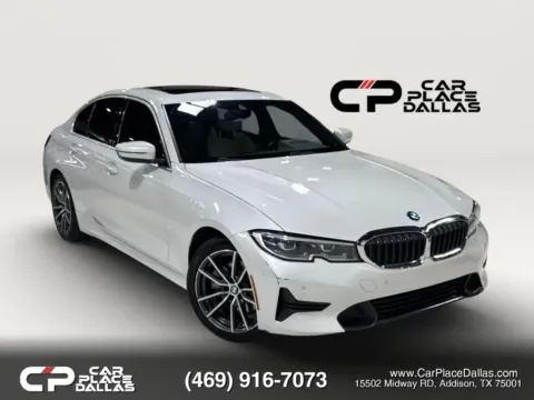 White 2020 BMW 3 Series 330i Sedan 4D for sale in Addison, TX