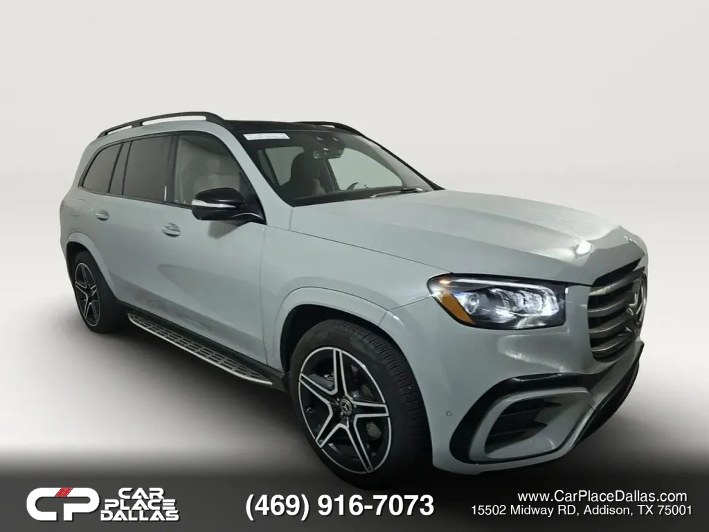 Gray 2025 Mercedes-Benz GLS 450 4MATIC Sport Utility 4D for sale in Addison, TX