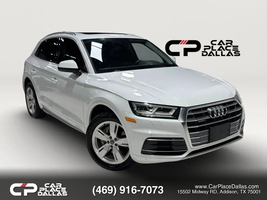White 2019 Audi Q5 Premium Plus Sport Utility 4D for sale in Addison, TX