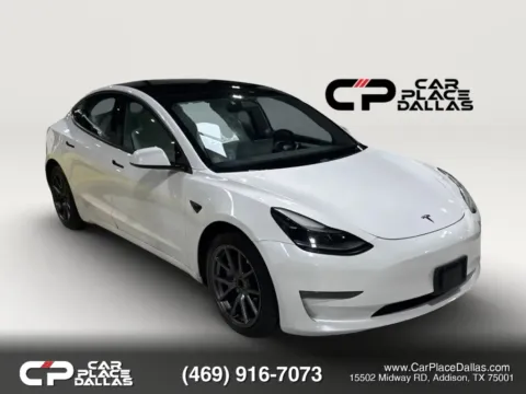 Photos of 2021 Tesla Model 3 Long Range Sedan 4D for sale in Addison, TX at Car Place Dallas