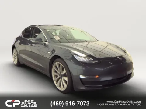Gray 2019 Tesla Model 3 Standard Range Plus Sedan 4D for sale in Addison, TX