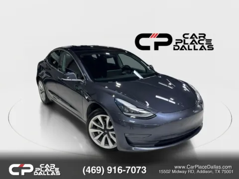 Gray 2019 Tesla Model 3 Standard Range Plus Sedan 4D for sale in Addison, TX