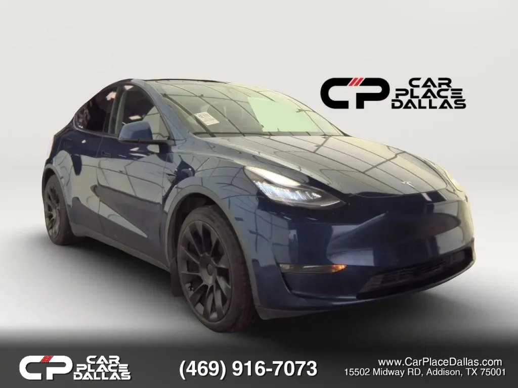 Gray 2021 Tesla Model Y Standard Range Sport Utility 4D for sale in Addison, TX