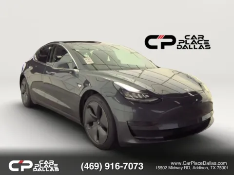 Gray 2019 Tesla Model 3 Long Range Sedan 4D for sale in Addison, TX