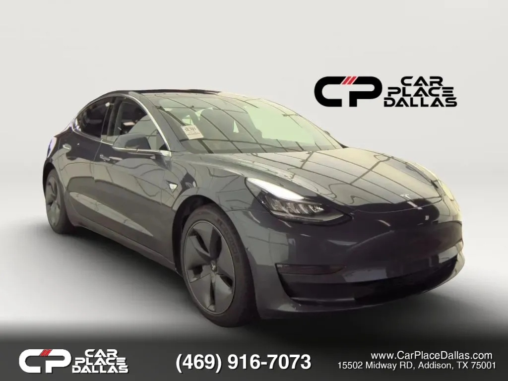 Gray 2019 Tesla Model 3 Long Range Sedan 4D for sale in Addison, TX