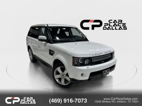 White 2013 Land Rover Range Rover Sport HSE Lux V8,4WD,LEATHER,NAV,CAM,HTD STS,PREMIUM AUDIO,LOW MILES for sale in Addison, TX