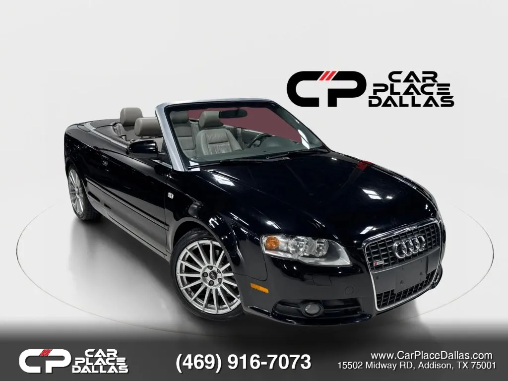Black 2009 Audi A4 2.0T Cabriolet 2D for sale in Addison, TX