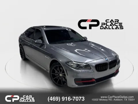 Gray 2014 BMW 5 Series 550i xDrive Sedan 4D for sale in Addison, TX