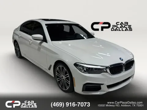 White 2019 BMW 5 Series 540i Sedan 4D for sale in Addison, TX
