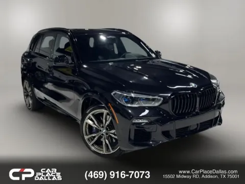 Black 2020 BMW X5 M50i Sport Utility 4D for sale in Addison, TX
