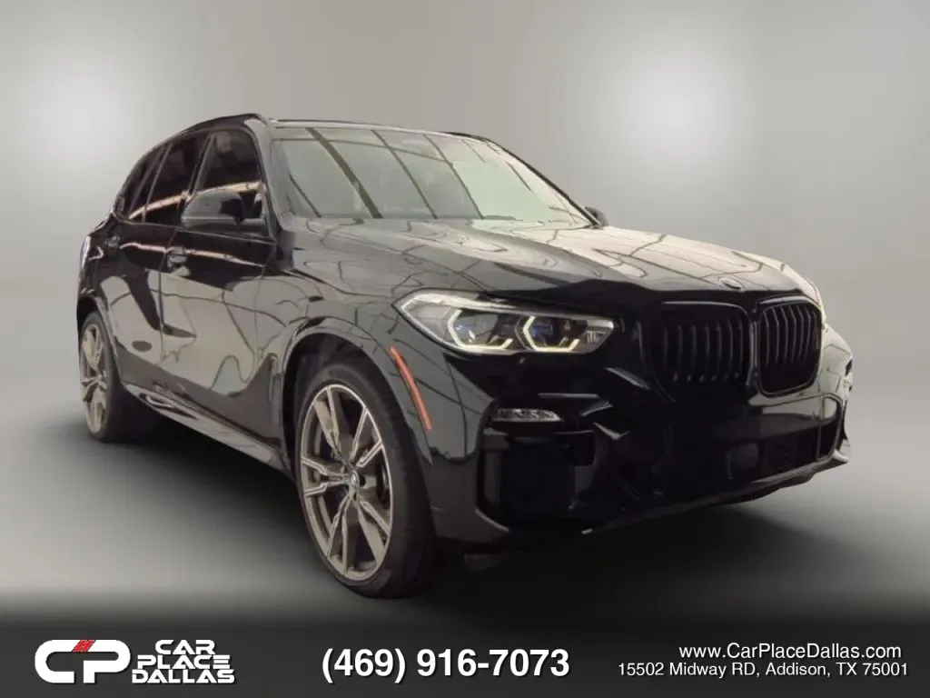 Black 2020 BMW X5 M50i Sport Utility 4D for sale in Addison, TX