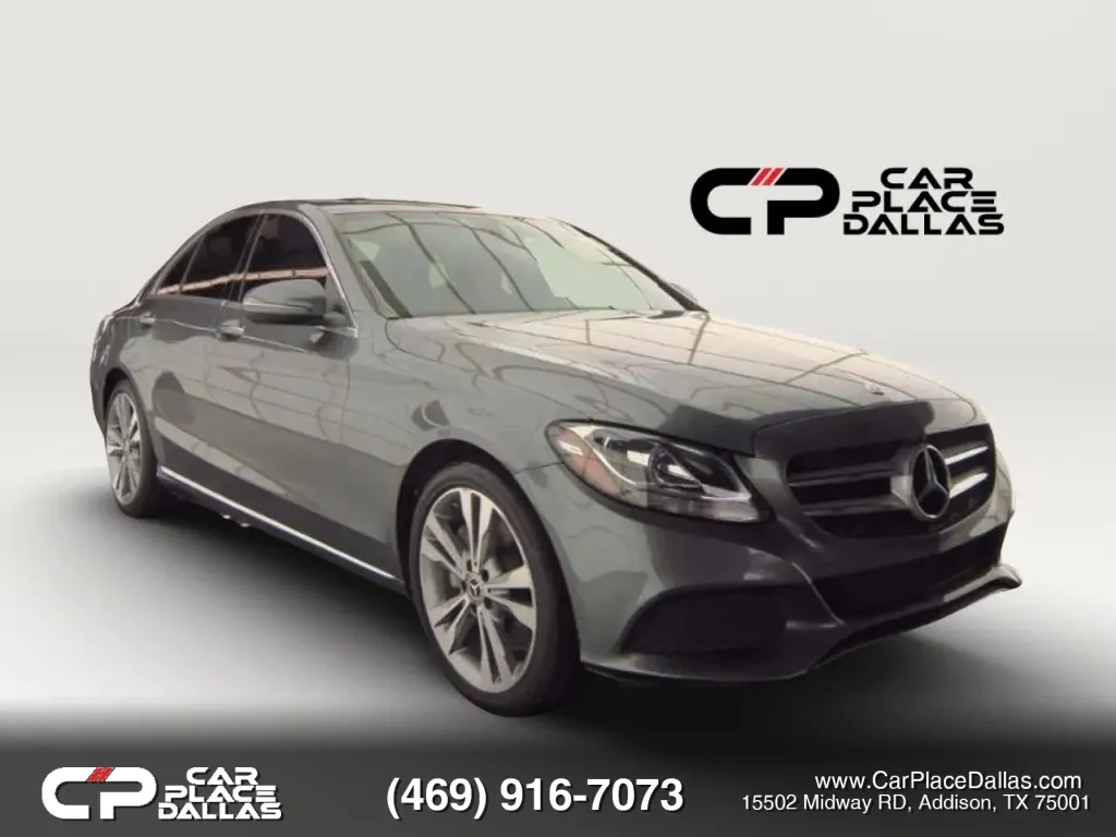 Gray 2018 Mercedes-Benz C-Class C 300 Sedan 4D for sale in Addison, TX