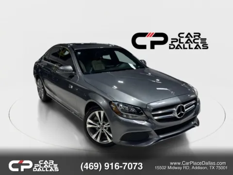 Gray 2018 Mercedes-Benz C-Class C 300 Sedan 4D for sale in Addison, TX