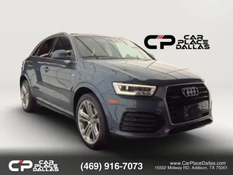 Blue 2018 Audi Q3 Premium Plus Sport Utility 4D for sale in Addison, TX