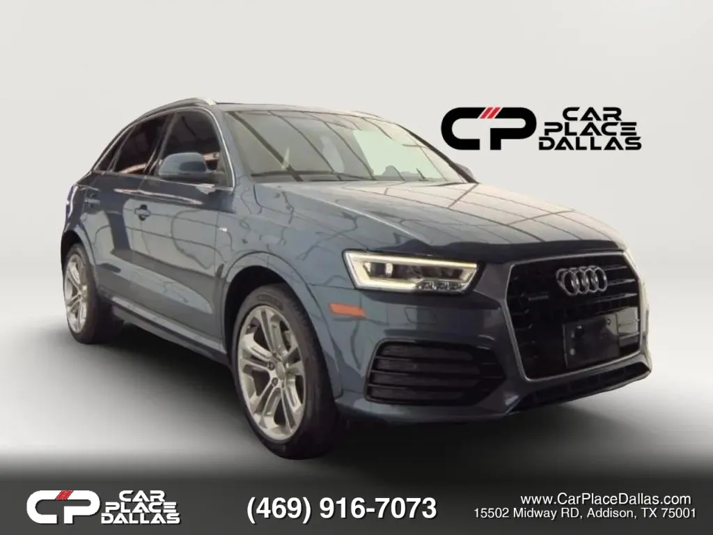 Blue 2018 Audi Q3 Premium Plus Sport Utility 4D for sale in Addison, TX