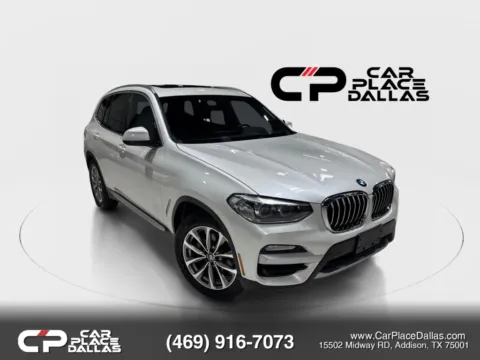White 2019 BMW X3 sDrive30i Sport Utility 4D for sale in Addison, TX