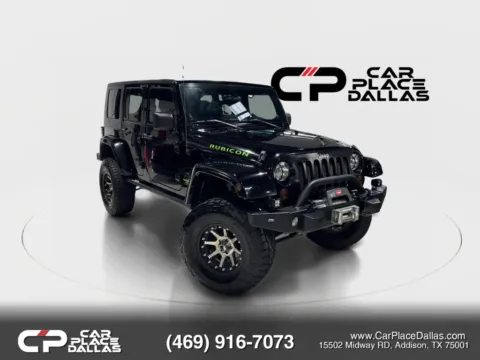 Black 2010 Jeep Wrangler Unlimited Rubicon Sport Utility 4D for sale in Addison, TX
