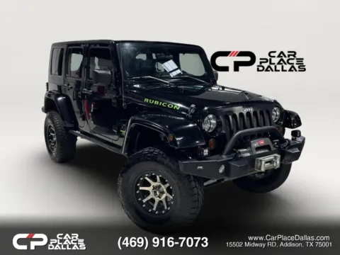 Black 2010 Jeep Wrangler Unlimited Rubicon Sport Utility 4D for sale in Addison, TX