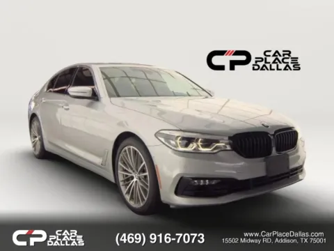 Silver 2017 BMW 5 Series 540i Sedan 4D for sale in Addison, TX