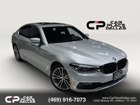 Silver 2017 BMW 5 Series 540i Sedan 4D for sale in Addison, TX
