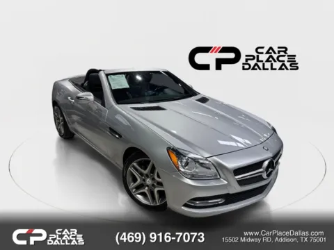 Silver 2014 Mercedes-Benz SLK-Class SLK 250 Roadster 2D for sale in Addison, TX