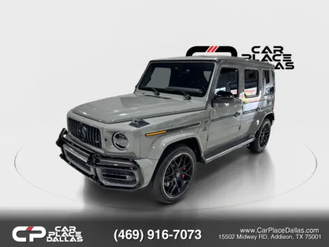 More photos of 2021 Mercedes-Benz AMG G-Class AMG G 63,G MANUFAKTUR,EXCL INT PLUS,NIGHT PKG,DISTRONIC,360 CAM,BURMESTER,SUNROOF,22 AMG WHLS at Car Place Dallas, TX