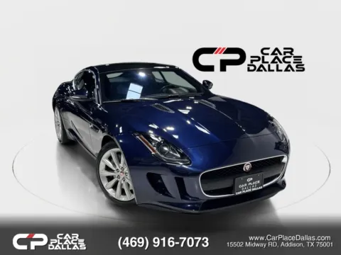 Blue 2017 Jaguar F-TYPE Premium Coupe 2D for sale in Addison, TX