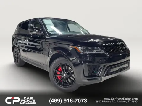 Black 2020 Land Rover Range Rover Sport SE NAV,MERIDIAN,PANO,CARPLAY,ANDROID AUTO,HTD LTHR,CAM,PARK ASSIST,AIR SUSP,AWD for sale in Addison, TX