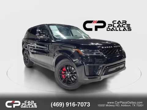 Black 2020 Land Rover Range Rover Sport SE NAV,MERIDIAN,PANO,CARPLAY,ANDROID AUTO,HTD LTHR,CAM,PARK ASSIST,AIR SUSP,AWD for sale in Addison, TX