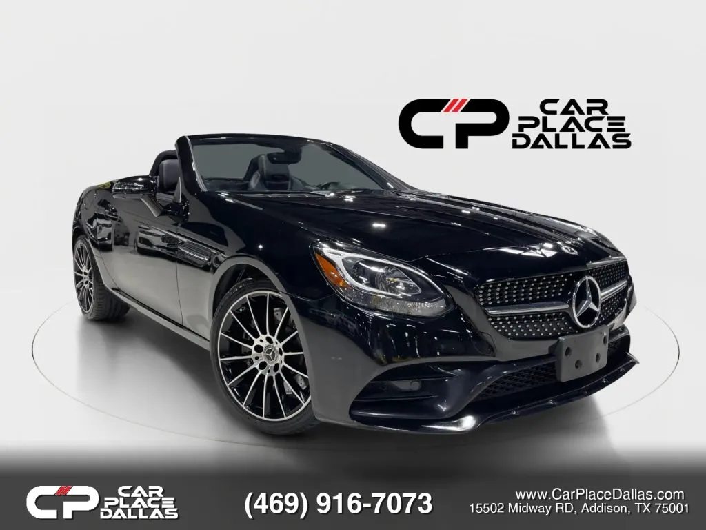 Black 2019 Mercedes-Benz SLC 300 Roadster 2D for sale in Addison, TX