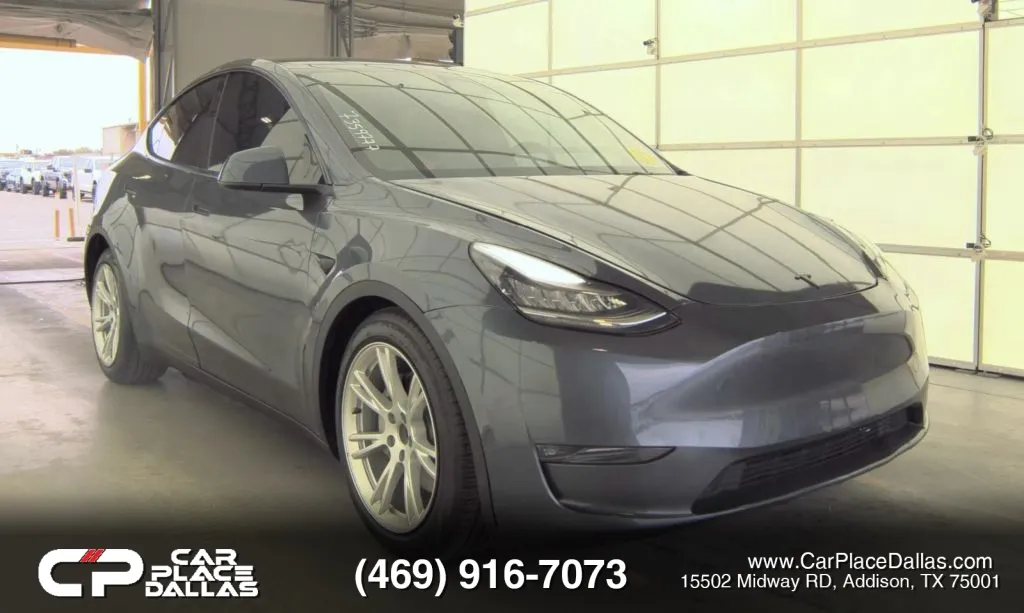 Gray 2023 Tesla Model Y Long Range Sport Utility 4D for sale in Addison, TX