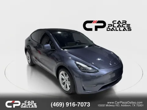 Gray 2023 Tesla Model Y Long Range Sport Utility 4D for sale in Addison, TX