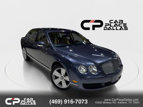 Gray 2007 Bentley Continental Flying Spur,6.0 W12,LUX SEDAN,LOW MILES for sale in Addison, TX