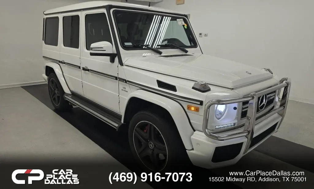 White 2014 Mercedes-Benz G-Class G 63 AMG 4MATIC Sport Utility 4D for sale in Addison, TX